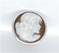Anello Cameo Italiano Donna Madame Deco in Argento Madreperla A201-12 - A201-12